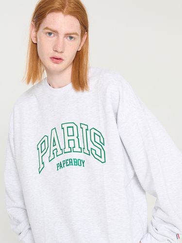 Paris Sweatshirt_White Melange - PaperBoy - Modalova