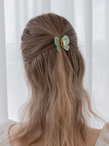 Crystal Flower Butterfly Hair Claw DESA033-1 - Jean Paul Clarisse - Modalova