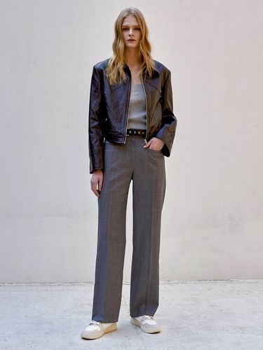 Semi Wide Slacks (Grey) - SIGREAT - Modalova