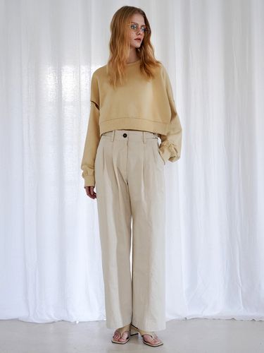 Buckle Wide Pants - SIGREAT - Modalova