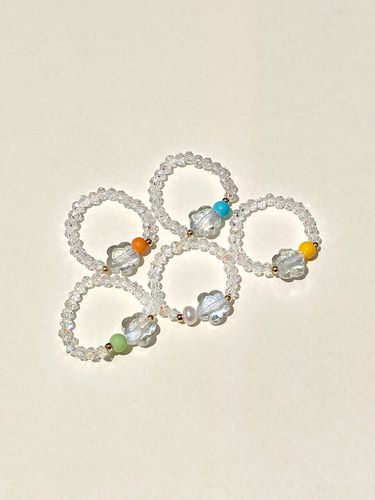 Flower Beads Point Ring - ANNAFLAIR1986 - Modalova