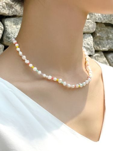 Pearl and Rainbow Beads Necklace - ANNAFLAIR1986 - Modalova