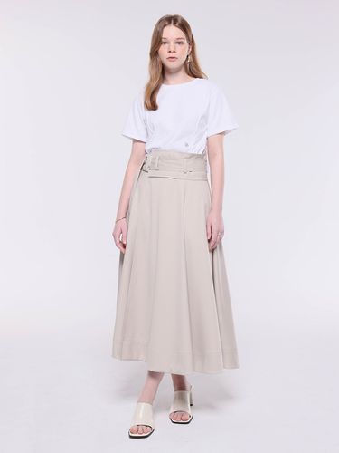 A-line Wrap Skirt_Beige - CAANC - Modalova