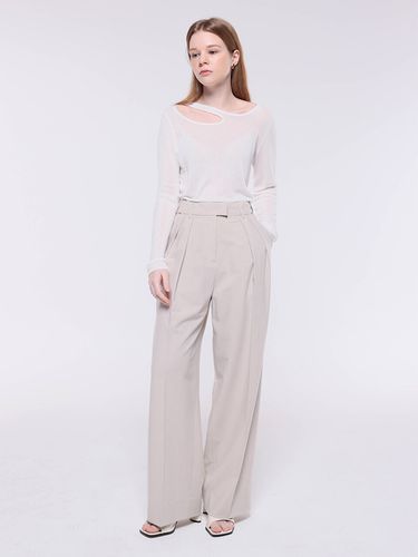 Hidden Band Trouser_Beige - CAANC - Modalova