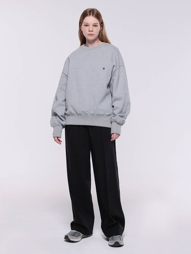 Oversized Fit Sweatshirts_Melange Grey - CAANC - Modalova