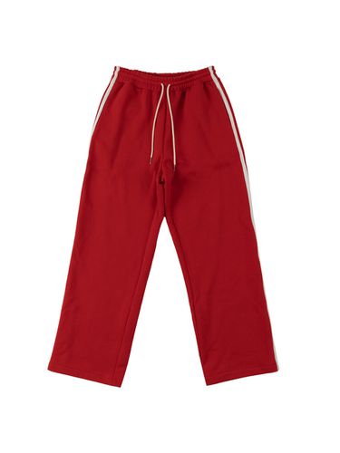 Side Zipper Sweatpants Red - OUT OF TRUNK - Modalova