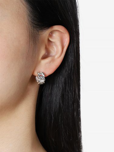 Bold Chain Earring _ Silver - AEKKI - Modalova