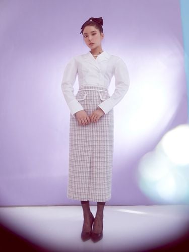 H Attitude] No.8 Skirt - Check - HANAVO - Modalova