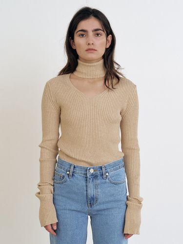 Cotton Slim Knit_Beige - MAISONMARAIS - Modalova