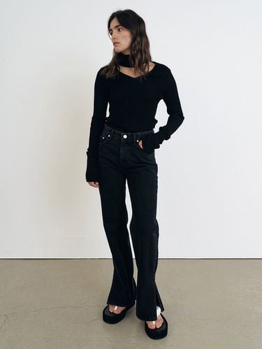 Side Slit Denim_Black - MAISONMARAIS - Modalova