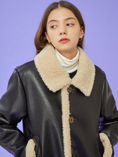 Oversized Mustang Fleece Jacket - KOLEAT - Modalova