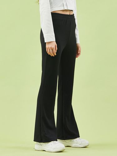 Long Slim Banding Wide Slacks - KOLEAT - Modalova