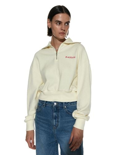 Half Zip-up Sweatshirt_Light Yellow - PLAC - Modalova