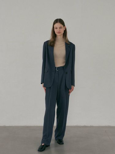 Belted Easy Pants (Charcoal) - octette - Modalova