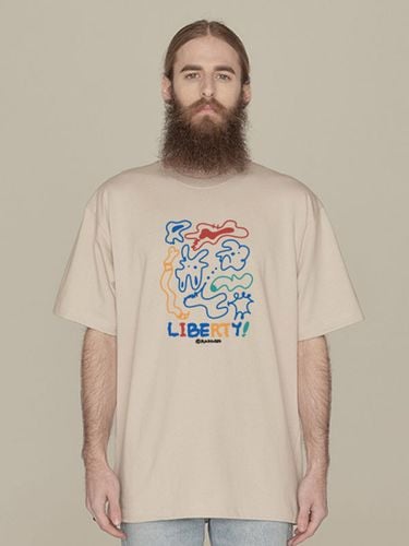 Liberty Short-Sleeve T-Shirt Beige - RADINEO - Modalova