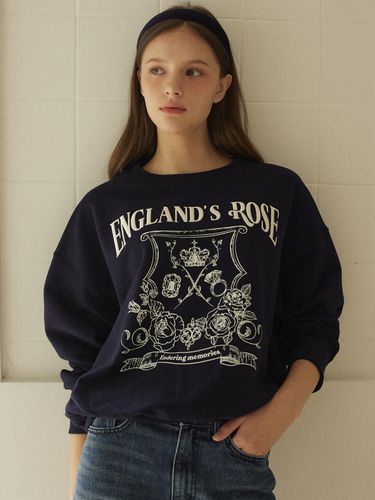 Rose Emblem Embroidery Sweatshirt () - NONLOCAL - Modalova