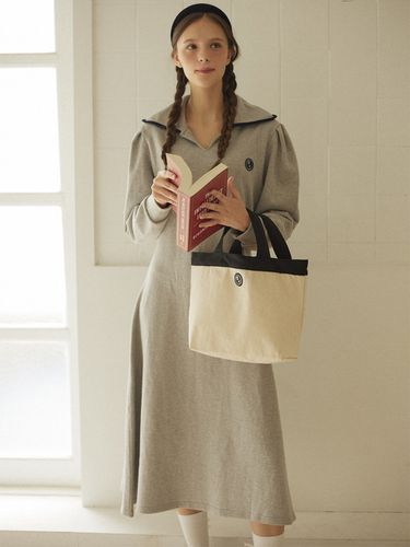 Rose Wappen Dress (Melange Grey) - NONLOCAL - Modalova