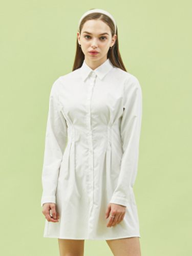 Slim Basic White Mini Dress - KOLEAT - Modalova