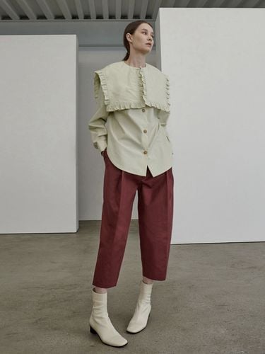 Round Banding Pants_Wine - MITTE - Modalova