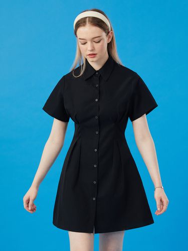 Slim Basic Short Sleeve Mini Dress - KOLEAT - Modalova