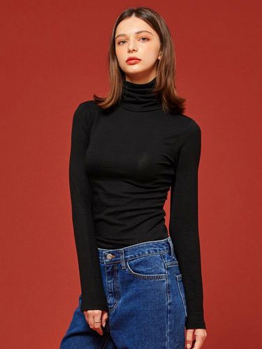 Knitted Long Sleeve High Neck Inner Shirt _ - KOLEAT - Modalova