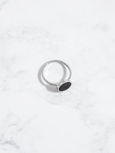 Black Stone Ring - ONEENOUGH - Modalova