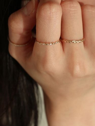 K Gold Lace Ring - Less is more - Modalova