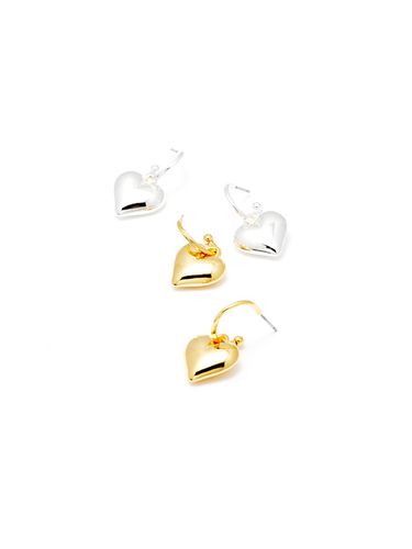 Simple Heart Drop Earrings - ANNAFLAIR1986 - Modalova