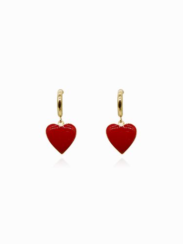 Color Heart Drop Earrings - ANNAFLAIR1986 - Modalova