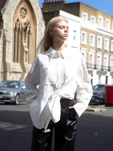 Lace Essential Shirt_White - AVA MOLLI - Modalova