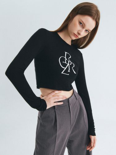 Graphic Basic Cropped Tshirt_Black - CITYBREEZE - Modalova