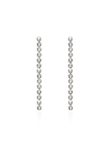 Crystal Line Drop Earrings - ANNAFLAIR1986 - Modalova