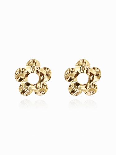 Hammered Flower Earrings - ANNAFLAIR1986 - Modalova