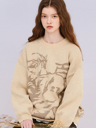 Berlin Pullover Knit_Beige - CPGN - Modalova