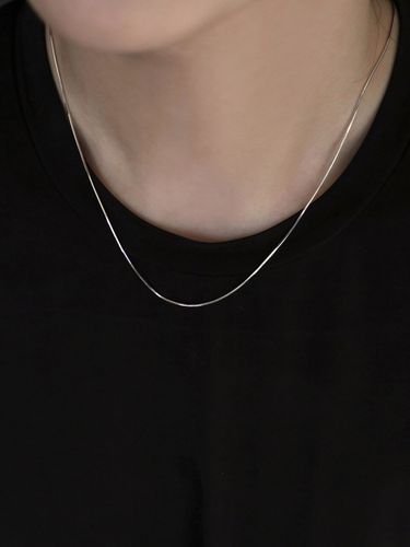 Silver Thin Chain Necklace - Less is more - Modalova