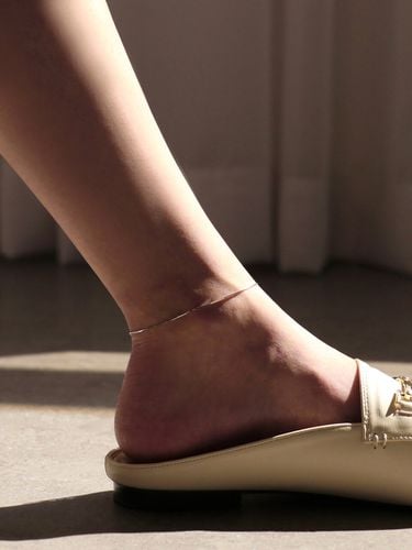 Silver Thin Chain Anklet - Less is more - Modalova