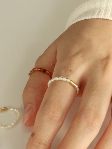 Pearl Beads Ring - Less is more - Modalova