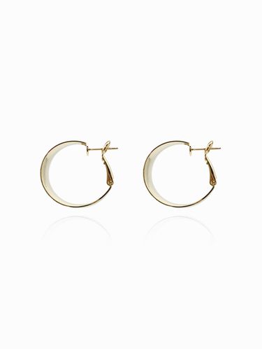 Wide Flat Ring Earrings - ANNAFLAIR1986 - Modalova