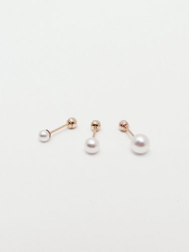 K Gold Swarovski Pearl Piercing - Less is more - Modalova