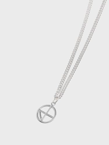 Compass Chain Necklace - Silver - NONENON - Modalova