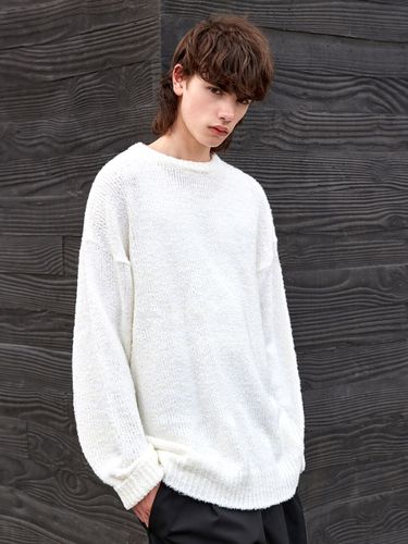 Round Neck Boucle Sweater 4 Colors - MINIMAL PROJECT - Modalova