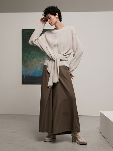 Unbalanced Wrap Wide Pants - Carriere - Modalova