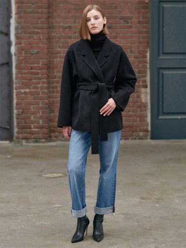 Handmade Half Coat (Black) - NILBY P - Modalova