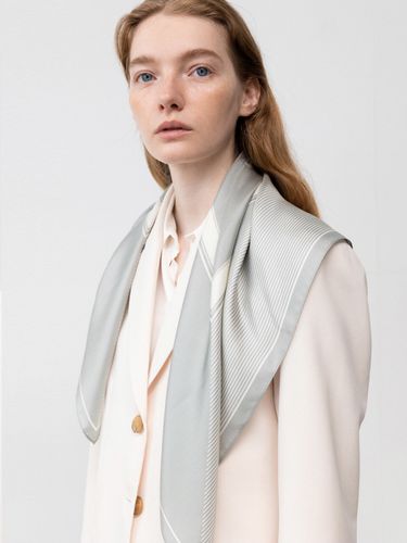 Mare Silk Scarf Khaki - Saint Luxure - Modalova