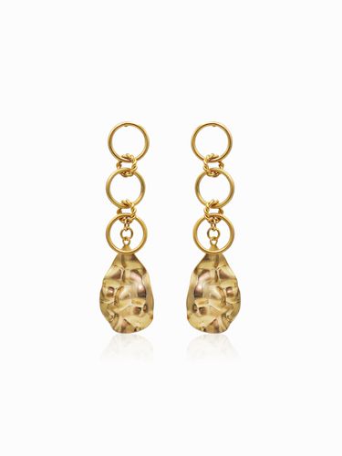 Hammered Drop Earrings - ANNAFLAIR1986 - Modalova