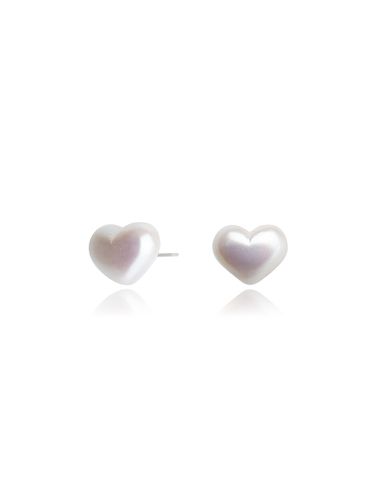 Mini Heart Pearl Earrings_HL28 - TOU - Modalova