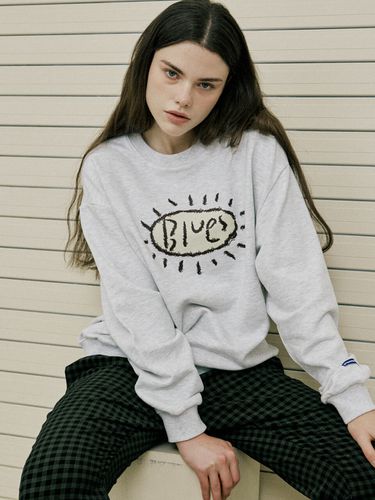 Blues Sweatshirt _ Melange White - STAFFONLY - Modalova