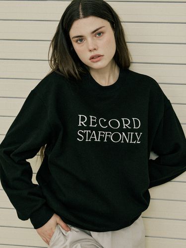 Record Sweatshirt _ Black - STAFFONLY - Modalova