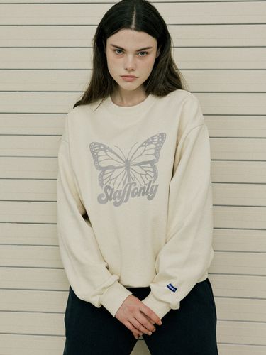 Butterfly Sweatshirt _ Cream - STAFFONLY - Modalova