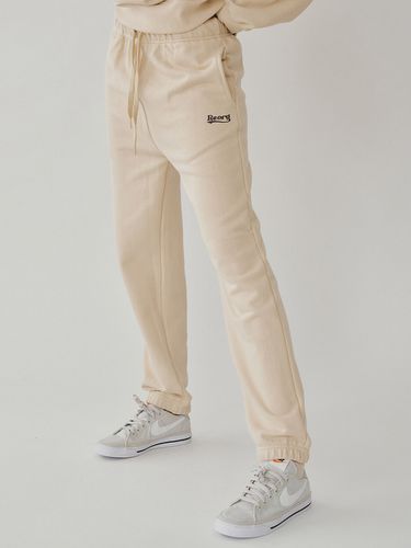 Fal Wavy Logo Jogger Pants (Beige) - REORG - Modalova